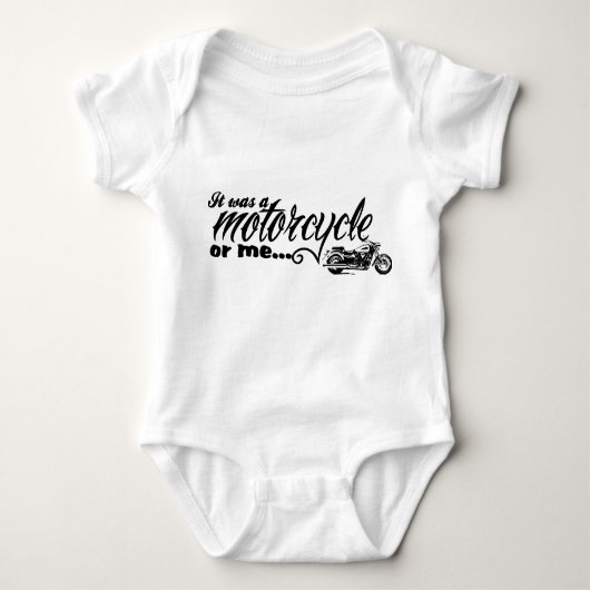 Motorrad-Baby Baby Strampler (Vorderseite)
