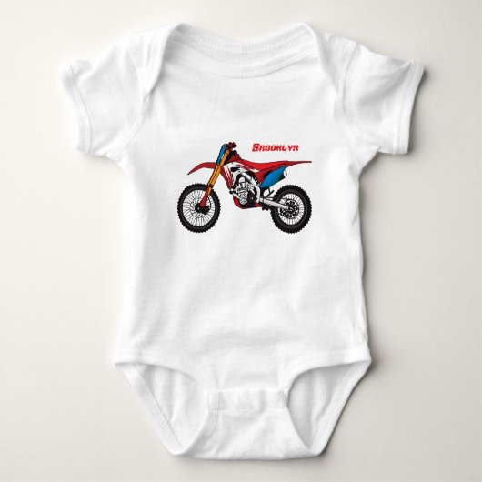 Motorrad Baby Strampler (Vorderseite)