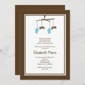 Motorrad-Babyparty-Einladung Einladung (Vorne/Hinten)