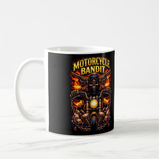 Motorrad-Bandit Kaffeetasse (Links)