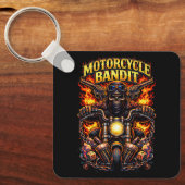 Motorrad-Bandit Schlüsselanhänger (Vorderseite)