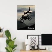 Motorrad-Berge Wall Poster (Heimbüro)
