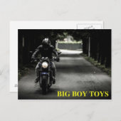 Motorrad Big Boy Toys Postkarte (Vorne/Hinten)