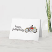 Motorrad-Biker-Vatertag Karte (Vorderseite)