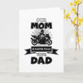Motorrad Biker Vintages Geschenk Karte (Gelbe Blume)