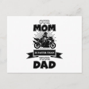Motorrad Biker Vintages Geschenk Postkarte