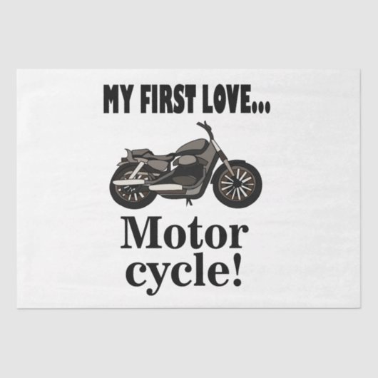 Motorrad Birthday Motorrad Seidenpapier (Vorderseite)