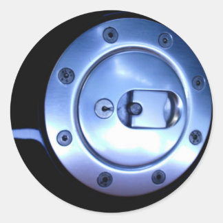 Motorrad Black Silver Fuel Cap Foto Runder Aufkleber