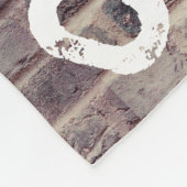 Motorrad Blanket Brick Wand Custom Graffiti Fleecedecke (Ecke)