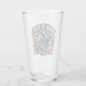 Motorrad - Born to ride flammes Glas (Rückseite)
