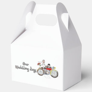 Motorrad Braut und Bräutigam Hochzeit Geschenkschachtel