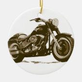 Motorrad Browns Harley Keramikornament (Vorne)