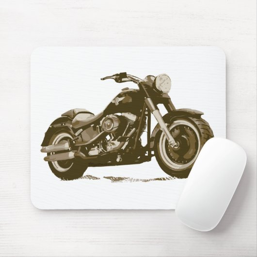 Motorrad Browns Harley Mousepad (Mit Mouse)