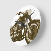 Motorrad Browns Harley Runde Wanduhr (Winkel)