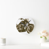 Motorrad Browns Harley Runde Wanduhr (Zuhause)