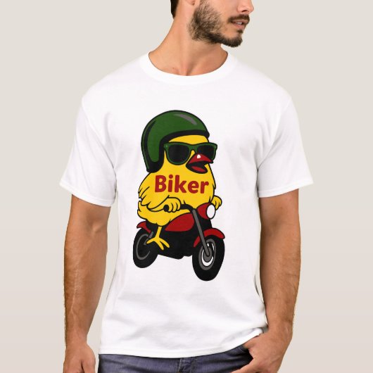 Motorrad Chick Biker T-Shirt (Vorderseite)