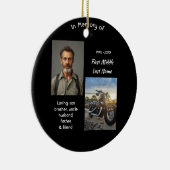 Motorrad-Chopper-Andenken Keramik Ornament (Rechts)