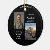 Motorrad-Chopper-Andenken Keramik Ornament (Links)
