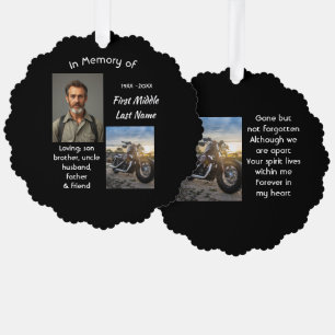 Motorrad-Chopper-Andenken Ornament Karte
