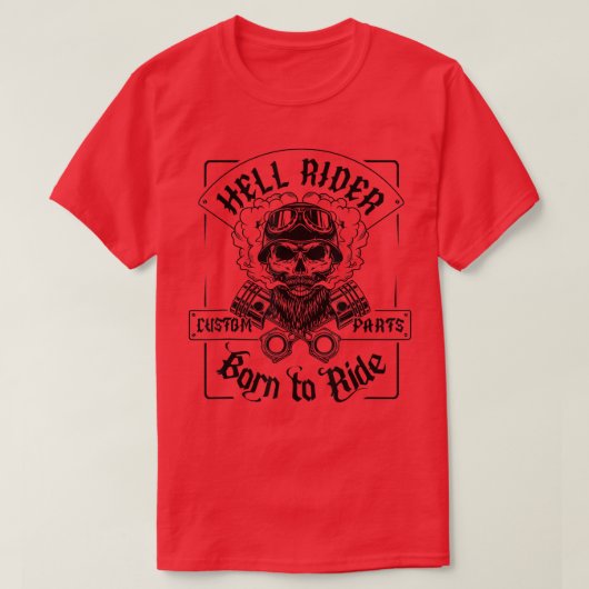 Motorrad-Chopper-Motorrad T-Shirt (Design vorne)