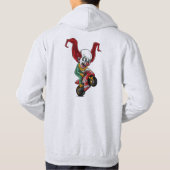 Motorrad Clown Basic Hoodie Sweatshirt (Rückseite)