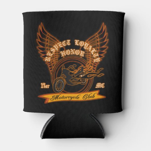 Motorrad-Club-Abzeichen Dosenkühler (Vorderseite)