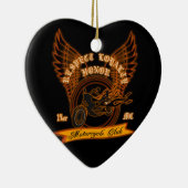 Motorrad-Club-Abzeichen Keramikornament (Rechts)