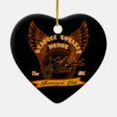 Motorrad-Club-Abzeichen Keramikornament (Hinten)