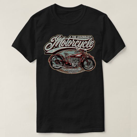 Motorrad Club Indian Motorräder Oldschool Chopp T-Shirt (Design vorne)