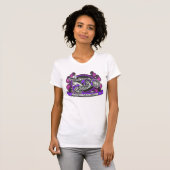 Motorrad-Dame Trägershirt T-Shirt (Vorne ganz)