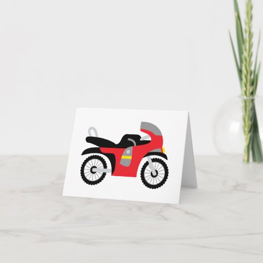 Motorrad Dankeskarte (Vorderseite)