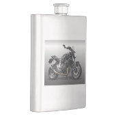Motorrad - Das Bald-Bike Flachmann (Rechts)