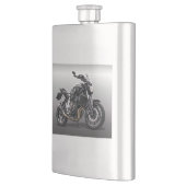 Motorrad - Das Bald-Bike Flachmann (Links)
