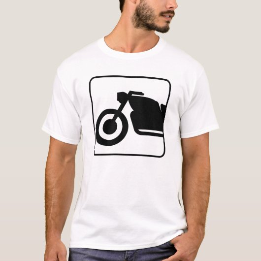 Motorrad, das nur parkt T-Shirt (Vorderseite)