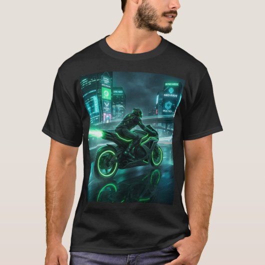 Motorrad Designed T-Shirt (Vorderseite)