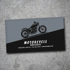 Motorrad diagonal visitenkarte