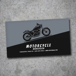 Motorrad diagonal visitenkarte