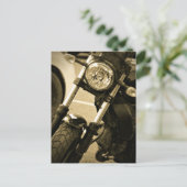 Motorrad-Dirt-Motorrad-Detail Leichtrad Postkarte (Stehend Vorderseite)