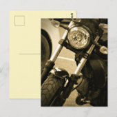 Motorrad-Dirt-Motorrad-Detail Leichtrad Postkarte (Vorne/Hinten)