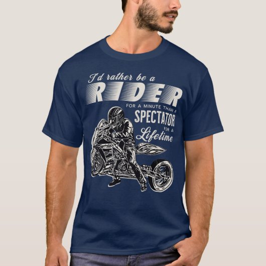 Motorrad-Drag-Racing-Id eher ein Fahrer für T-Shirt (Vorderseite)