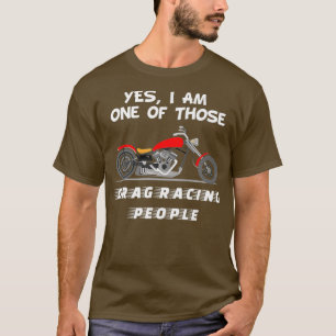 Motorrad-Drag-Racing-Rennfahrer-Mechaniker-Lustige T-Shirt