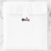 MOTORRAD DREIECKIGER AUFKLEBER (Tasche)