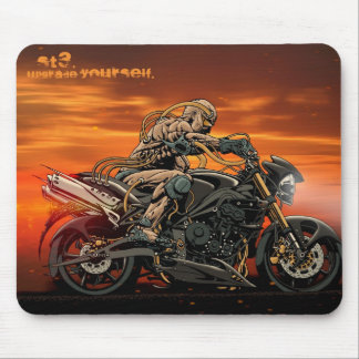Motorrad dreifaches Mousepad