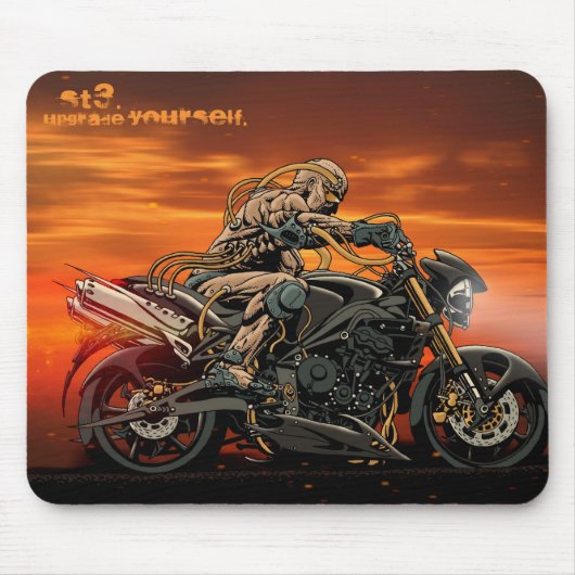 Motorrad dreifaches Mousepad (Vorne)