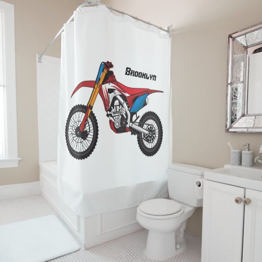 Motorrad Duschvorhang (Beispiel)