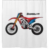 Motorrad Duschvorhang (Vorderseite)