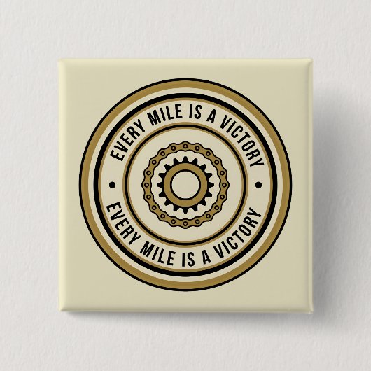 Motorrad-Entfernungs-Erfolgsstil Button (Vorderseite)