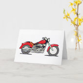 Motorrad-Entwurf Karte (Gelbe Blume)