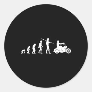 Motorrad-Evolution Motorrad Motorrad Runder Aufkleber