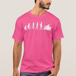 Motorrad-Evolution Motorradfahrer Motorrad Motorra T-Shirt